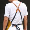 Work Apron Woodworking Mechanician Canvas Workshop Bib with Pockets Outdoor Painting Bar Washable Protective Aprons Bibs
