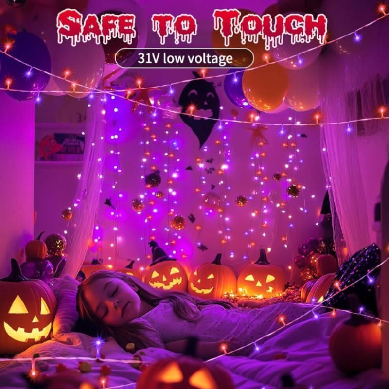 Led 200 20m With 8 Lighting Modes Halloween Decoration Hanging String Light