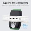 DIN Rail Modbus RTU Analog Input 8CH Analog Acquisition Module 12-bit High-precision Voltage or Current Acquisition