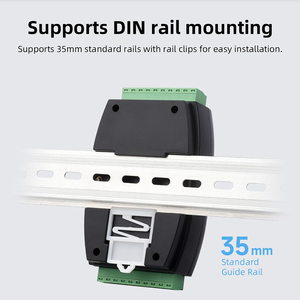 DIN Rail Modbus RTU Analog Input 8CH Analog Acquisition Module 12-bit High-precision Voltage or Current Acquisition