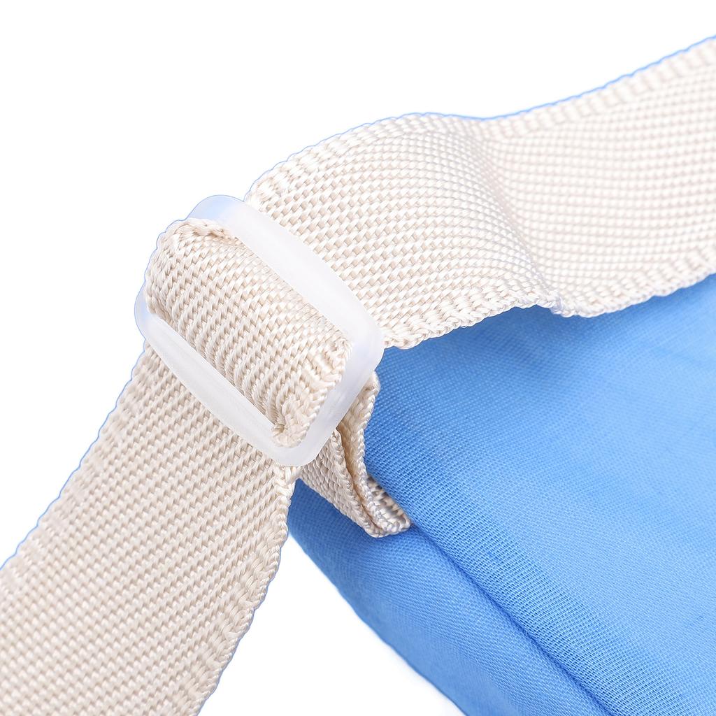 Trapezoidal Position Pad with Straps Blue Grooved Multifunctional Comfortable Portable Joint Lower Limb Leg Support Position Pad for Home