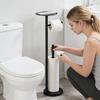 Corrosion Resistant Tissue Dispenser For Bathroom Wall Mount Includes Additional Storage Rod