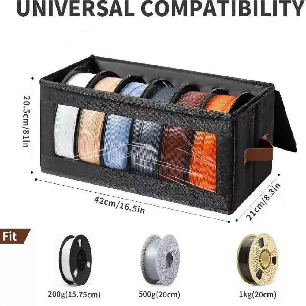 Niewytykany 3D Filament Storage Box Widoczny Składany Pojemniki na Pył Wielofunkcyjny Uchwyt na Akcesoria do Druku 3D