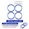 4PCS Rings For Chevrolet Camaro 2016 2017 2018 2019 2020 2021 2022 2023 Car Accessories Aluminum Alloy AC Outlet Vent Sticker