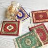 Coasters Cup Pad Persian Mini Woven Rug Mat Mousepad Carpet Ethnic Pattern Cup Laptop With Home Office Table Decor Craft Table