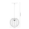 Lampa Wisząca Dana 1 E27 Biały Milagro Ml1805