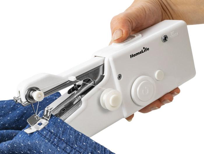 Máquina de Coser Manual Puntada Rápida - Pequeña, Ligera, Portátil, Funciona con Pilas