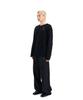 Laekeulopeu Asymmetric Long Sleeve T-Shirt - Black