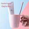 Durable Plastic Mouthwash & Toothbrush Cup Set
