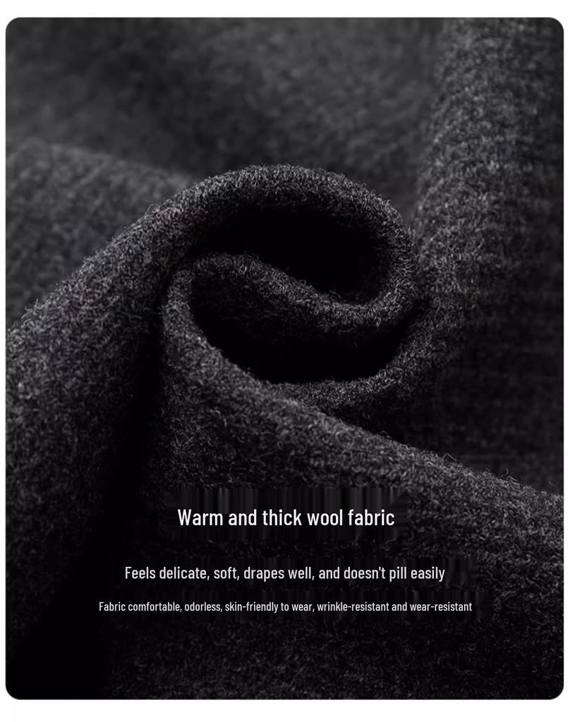 Luxury Gray Wool A-Line Midi Skirt for Women - Elegant Autumn/Winter 2024 Hip Wrap with Slit