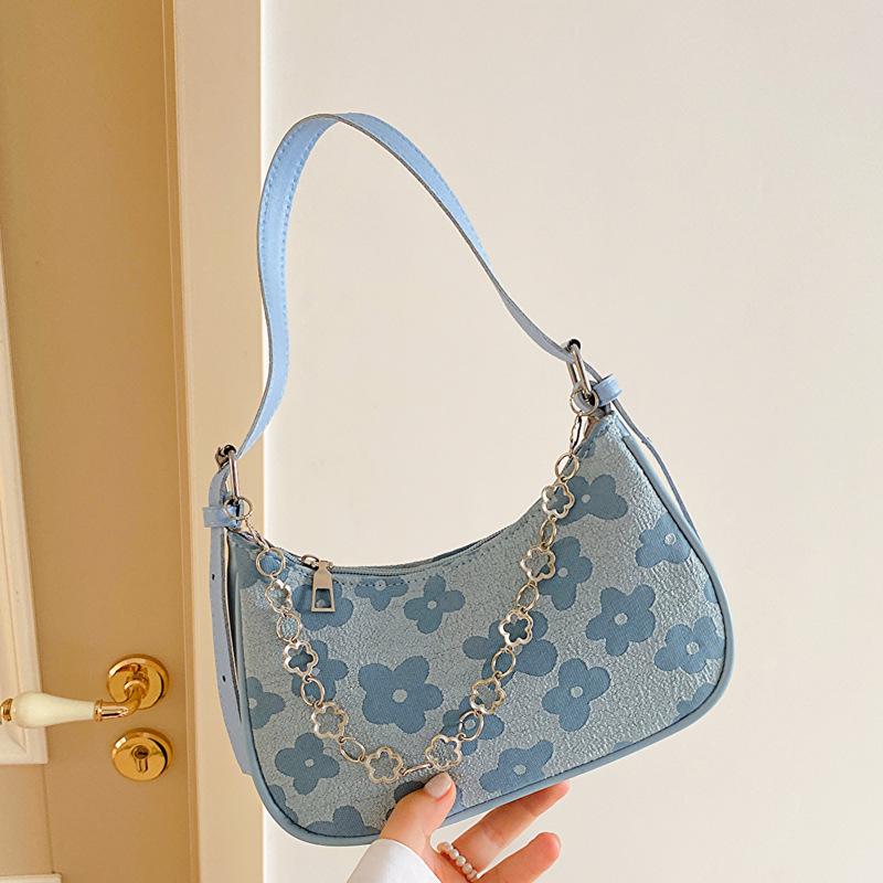 Women's 2023 Trendy Retro Crossbody Baguette Bag – Lace Knit Fabric