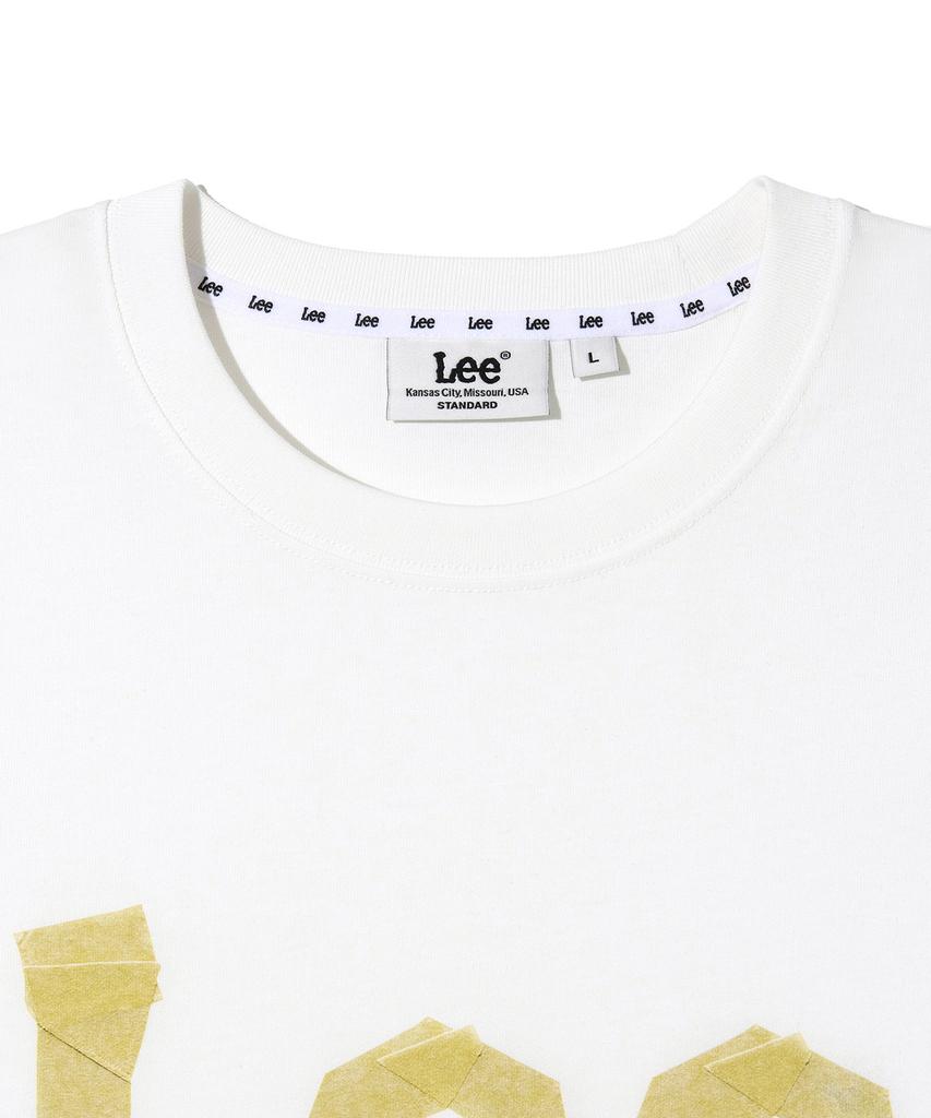 LEE Masking Logo Short Sleeve T-Shirt White