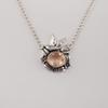 Peach Tourmaline Gemstone Silver Pretty Pendant 0.5" 925 Sterling Silver Women Jewelry For Gift CP-43-11