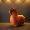 Nordic Striped Resin Horse Sculpture Bookshelf Ornament Abstract Irregular Chubby Horse Statue Animal Indoor Tabletop Decoration