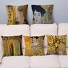 Gustav Klimt The Kiss Soft Pillow Gifts Home Office Furnishings Bedroom Sofa Car Cushion Cover Case Xcm