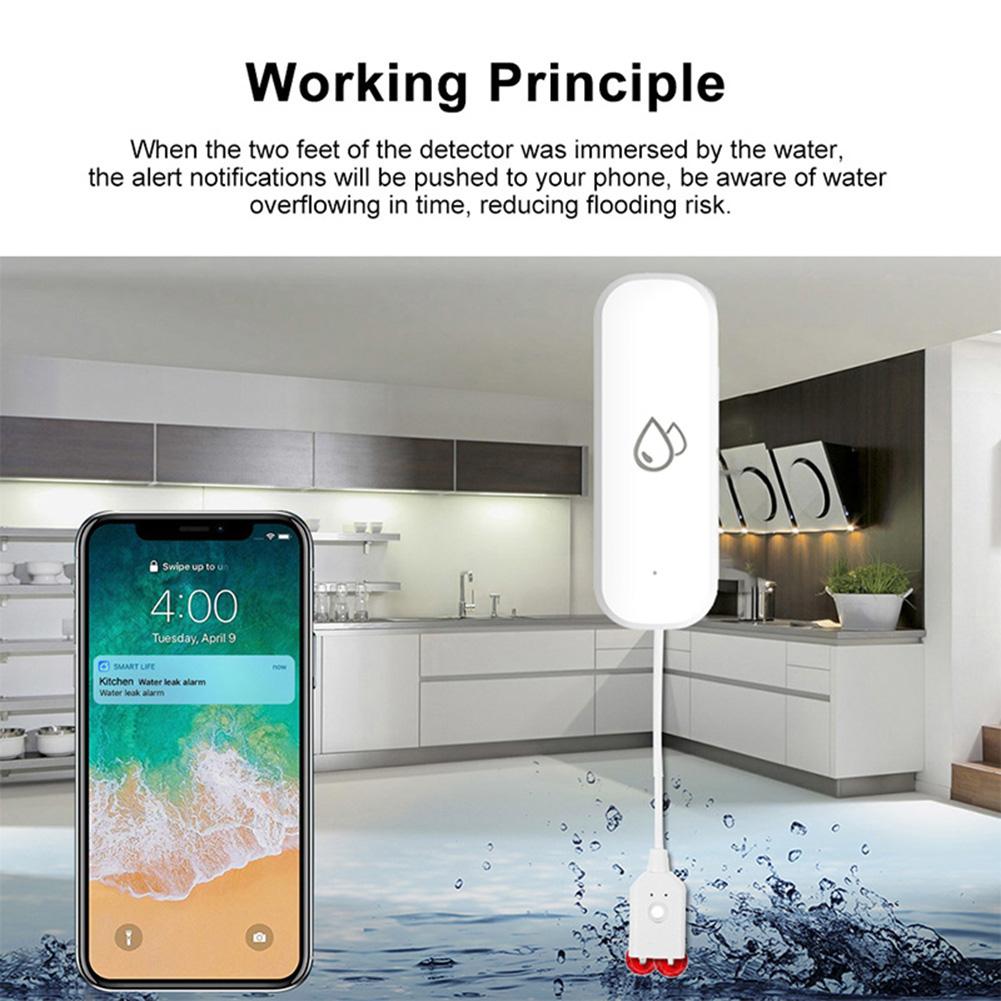 Quick Reaction WiFi Flood Sensor Flood Water Leakage Detector