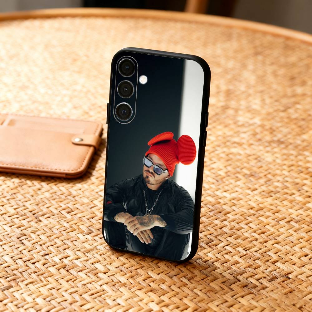COOL J B-BalvinS Phone Case For Samsung  A73,72,71,A52,51,40,41,A22,A32,31,A13, Soft Black Shell