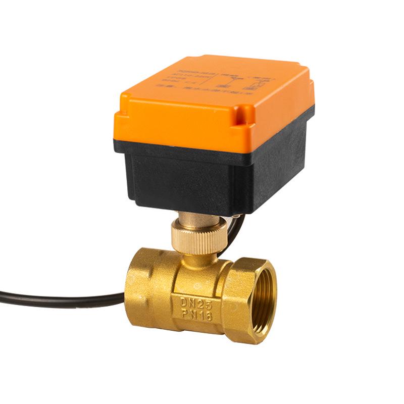 Mini Electric Ball Valve: Two-Way Threaded, Underwater & Waterproof, 220V/24V/12V
