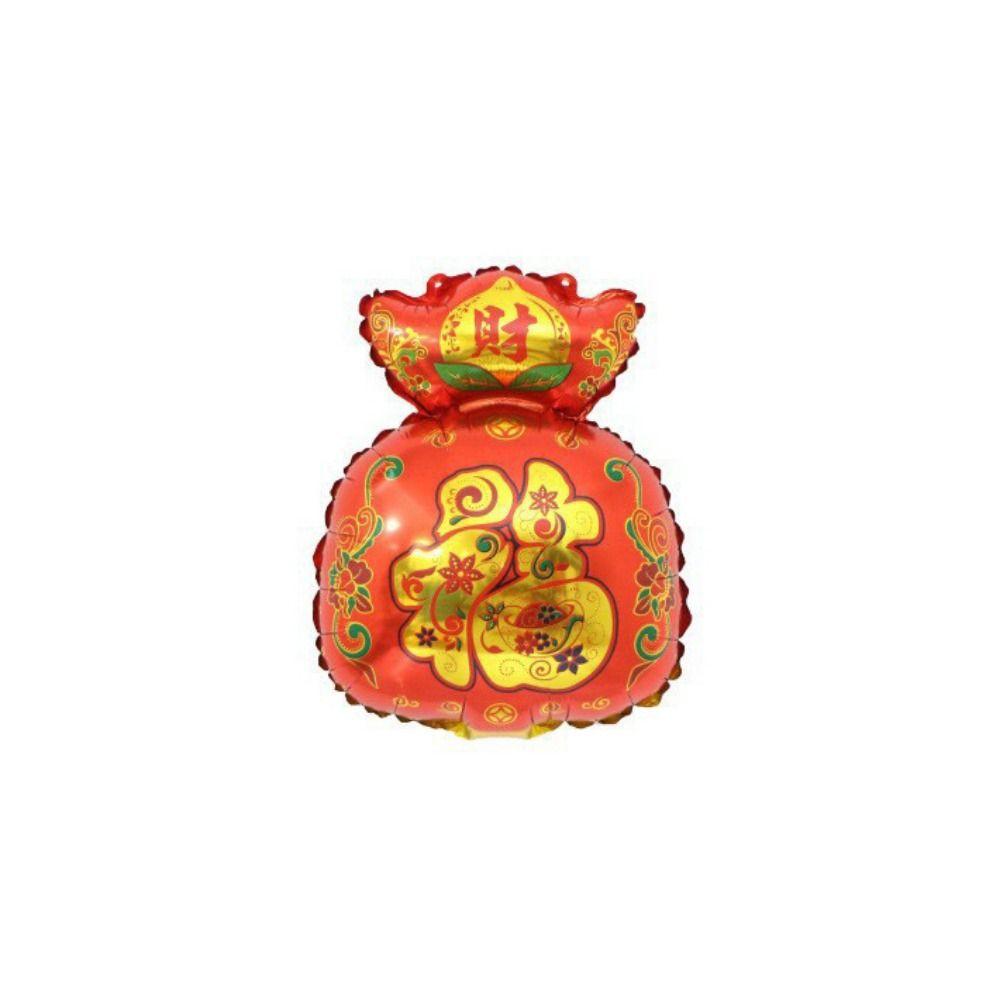 

Big Size Chinese New Year Balloon Chinese Style Maroon Blessing Bag Balloons Holiday J
