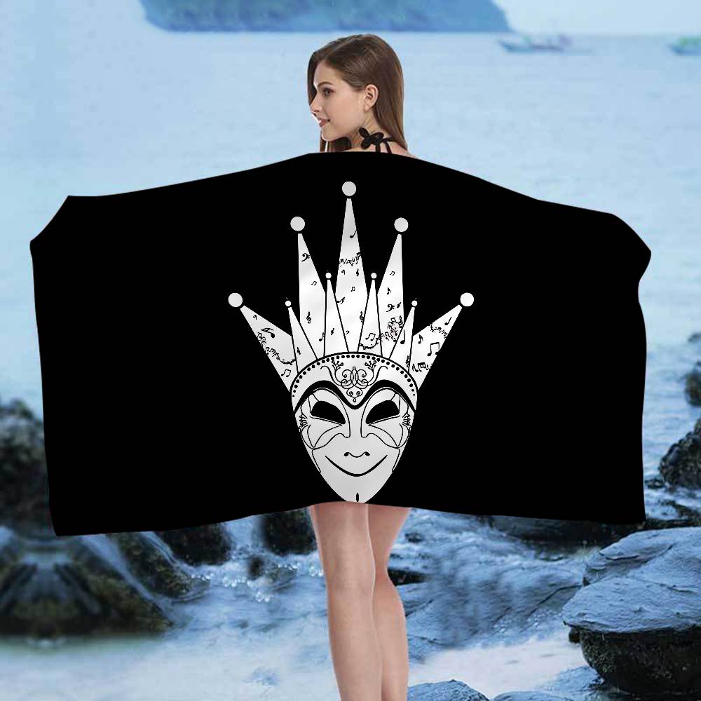DJ Boris Brejcha Big Microfiber Beach Towels Quick Dry Towel Sand Beach Towels Pool Towel for Travel Swim Pool Yoga