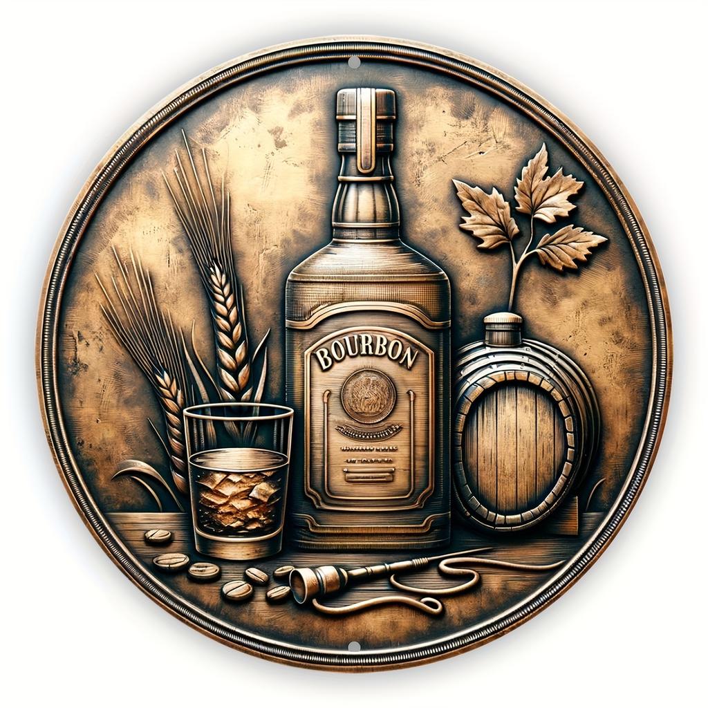 Wood Round Wooden Sign Art Painting Wreath Decorative Plates Entrance Decor Gift Mask Theme For Bar Club Home Room Wall Decor for Church Front Door