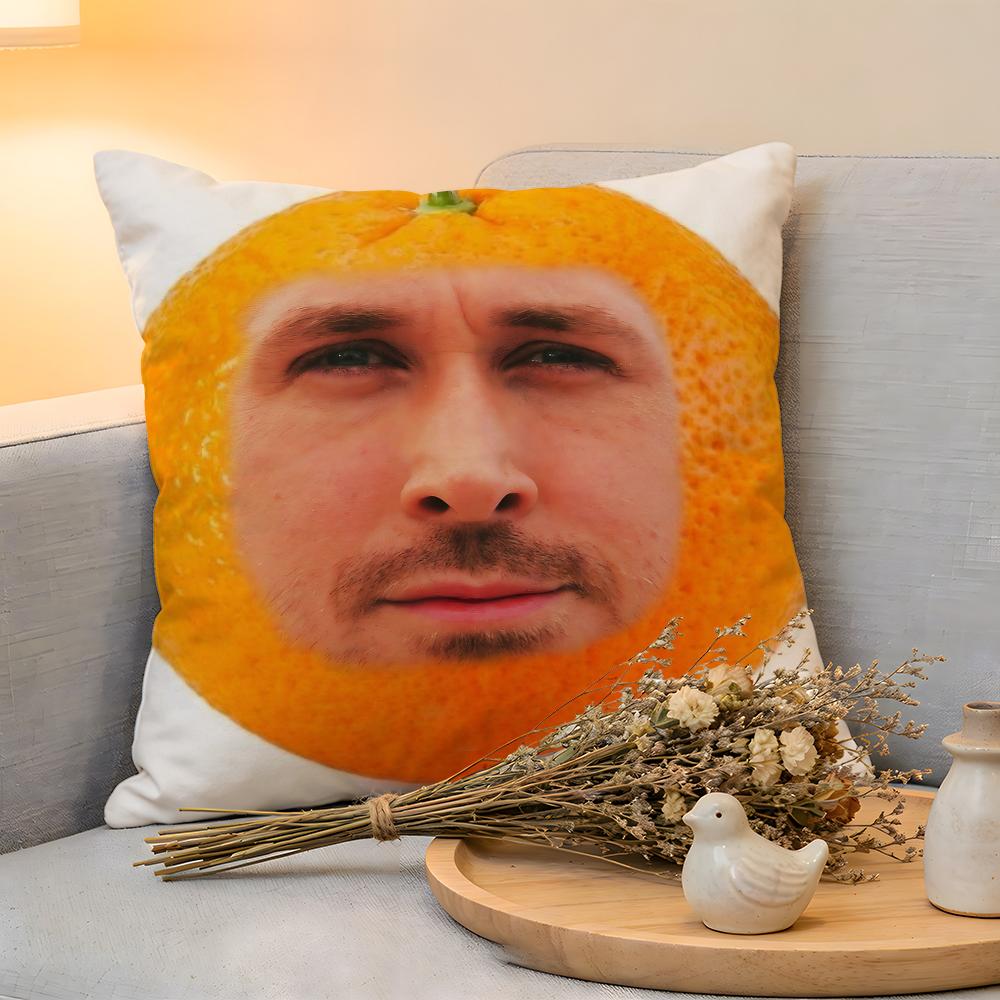 Cushion Cover  Linen  SkinFriendly Soft Decorative Case For Sofa Home Decor Hot Actor RRyan GGosling Pillow Cover
