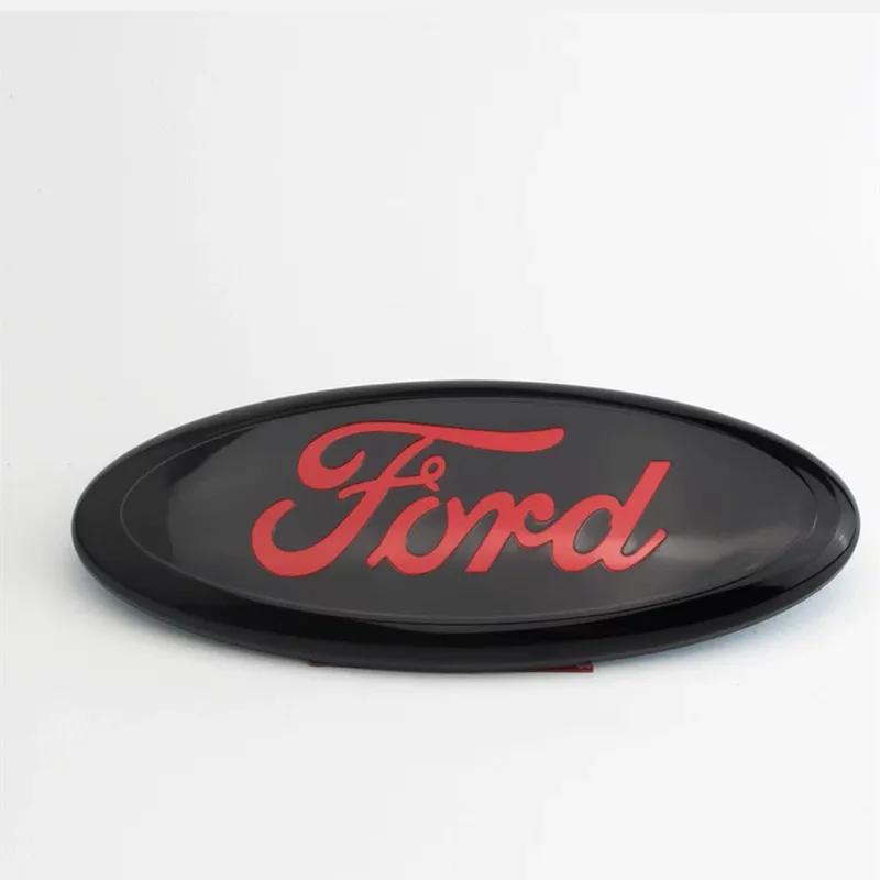 Autoaufkleber 2025 Heiß 17,5x7,5CM Auto Logo Motorhaube Kofferraum Emblem Aufkleber für Ford Fiesta Focus Fusion Edge Ecosport Transit Range