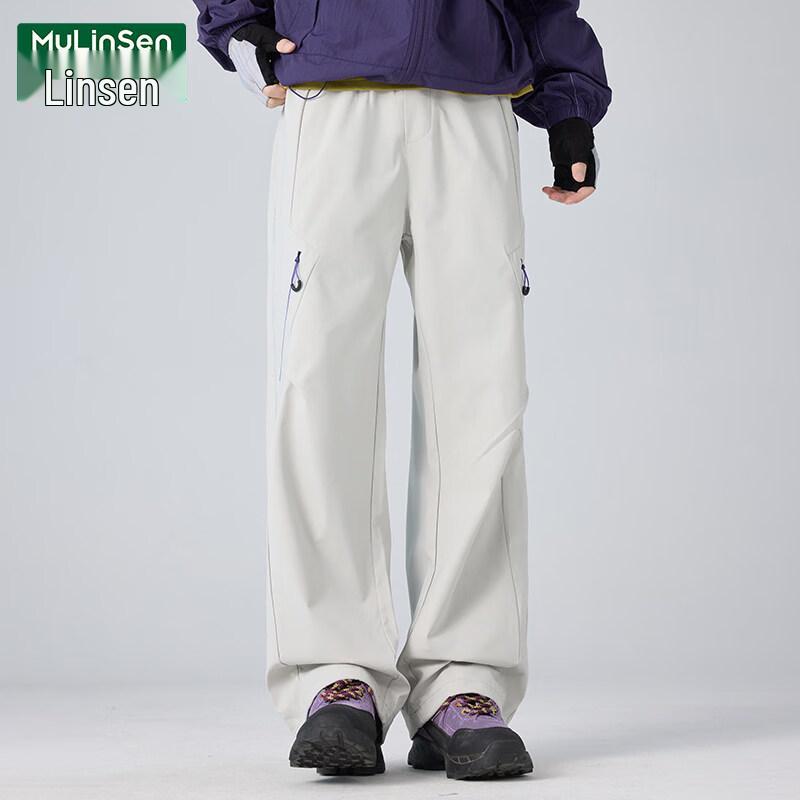 MULINSEN Unisex Outdoor Windproof Waterproof Straight-Leg Hiking Pants