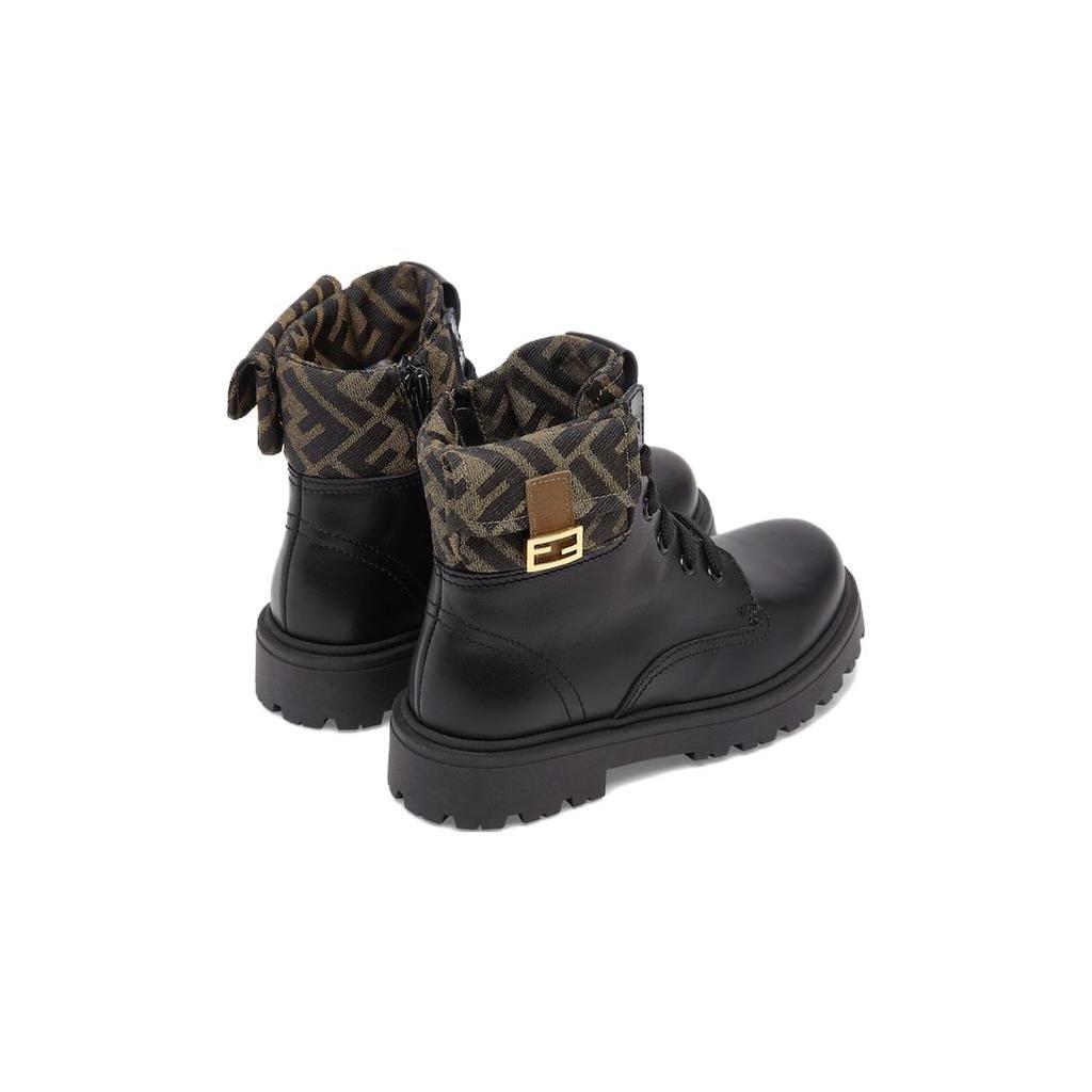 FENDI Cow Leather Kids' Boots Black Kids' JMR441AO14F0PMM