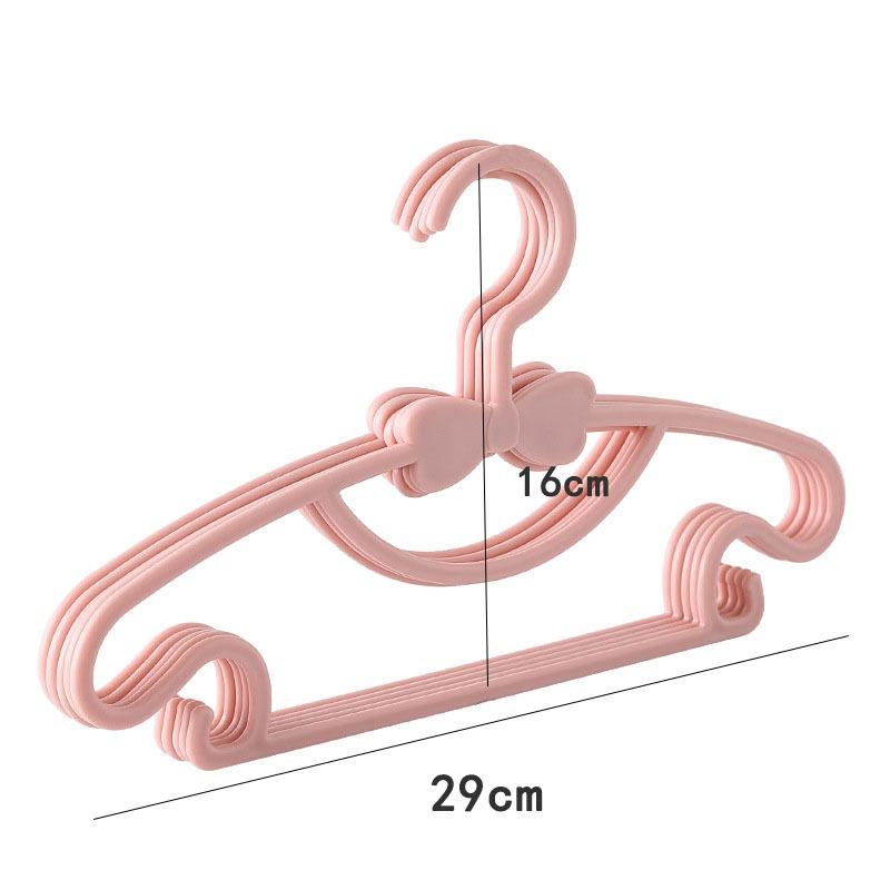 5/10/15pcs Children's Clothes Hanger Set Portable Plastic Display Hangers Cute Clothes Hanger Baby Clothing Organizer