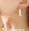 Elegant U-Shaped Ear Cuffs: Versatile Titanium Steel Earrings with Gold Plating and Faux Pearls