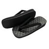 Used [New] [Edo Ten] Seta Sandals Large Size Shiki Ame Sole Men's Black Checkered Rush 30cm Black 1 Shaku 4L 1