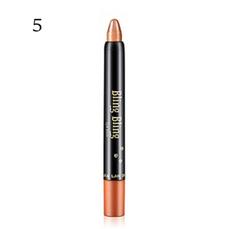Bâton de crayon de fard à paupières nacré imperméable, 15 couleurs, paillettes durables, stylo d'ombre à paupières scintillant, Eyeliner, outils de maquillage pour les yeux