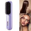 Cordless Hair Straightener With Adjustable Precise Temperature Control Portable Rechargeable Straightening Comb