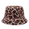 Spring new leopard print pattern double-sided basin hat women's tide outdoor fashion sunscreen visor couple casual bucket hat
