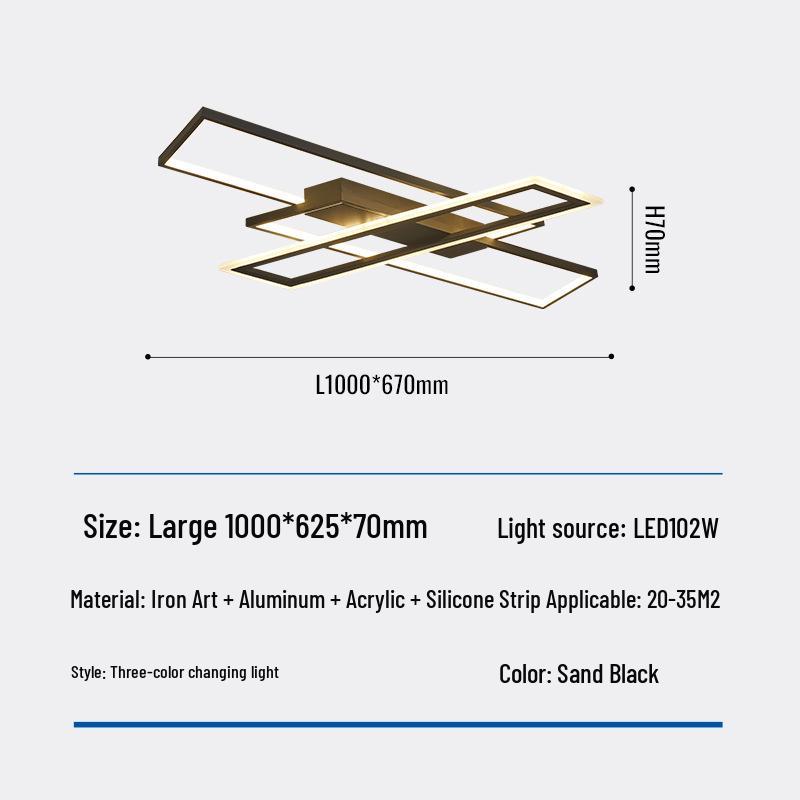 Smart LED Nordic Minimalist Ceiling Light for Living Room, Bedroom, and Hallway