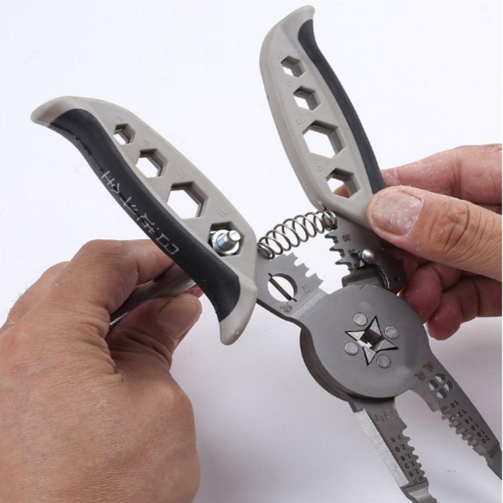 Multifunctional Wire Stripper Separator Feature Crimping Pliers Cable Cutter Electrical Work