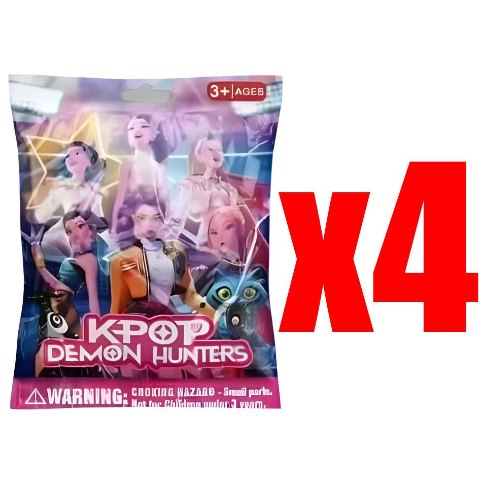 Blind Box Anime Demon Hunters Mini Figurines  Kpop Cute PVC Mystery Box Collectible Doll Model Decorative Item