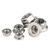 304 Stainless Steel Hex Flange Nut with Anti-Slip Washer, M3-M16