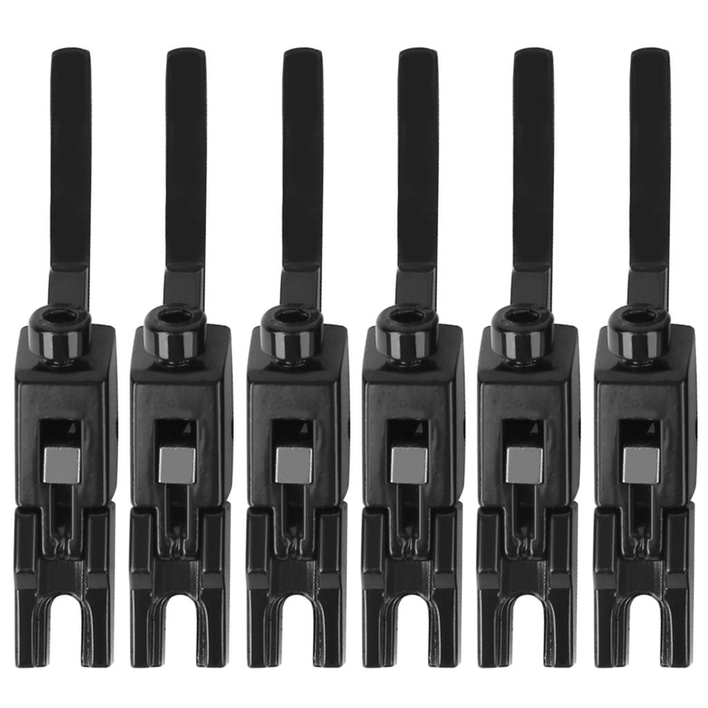 6Pcs Electric Guitar Bridge Saddle Tremolo String Lock Zinc Alloy Wrench Guitar Accessories