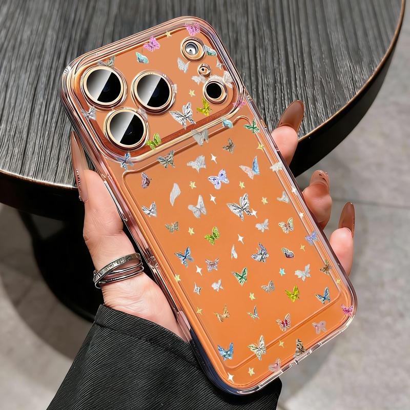Colorful Butterfly Pattern Soft Case For iPhone 17e 17 16 15 14 13 Pro Max 17 Pro 16e 12 11 Transparent Shockproof Phone Cover