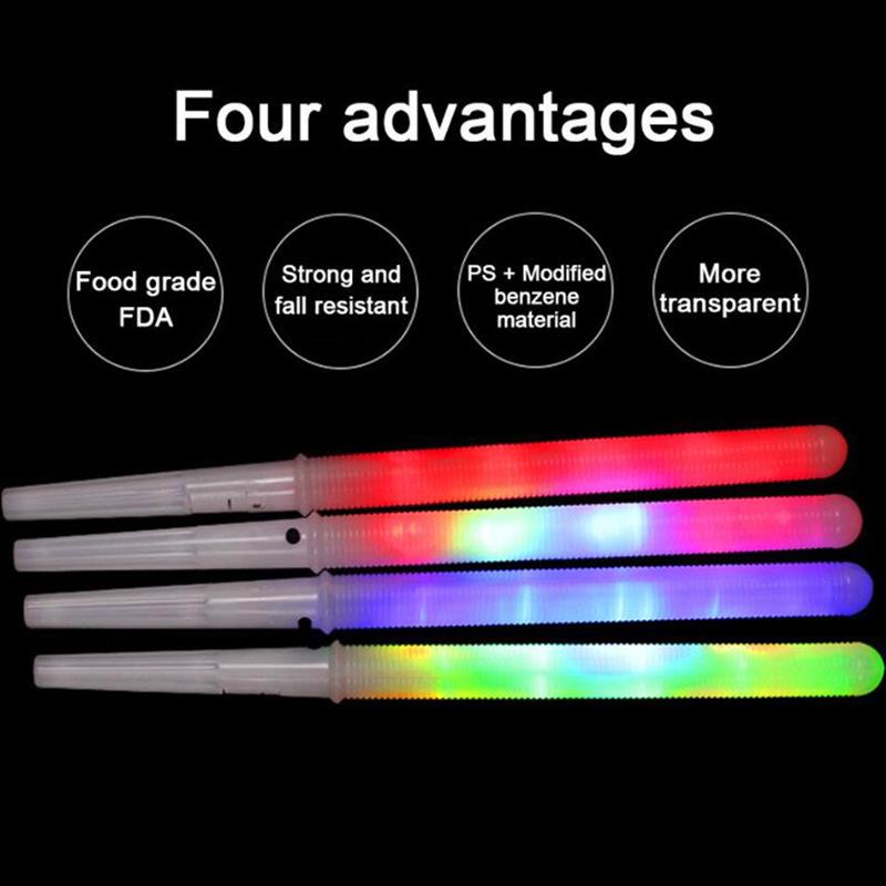 LED Glow Cotton Candy Stick - Flashing Light Up Wand