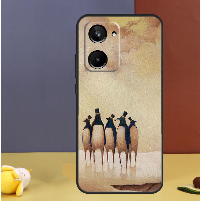 Cute Penguin For Realme GT7 GT6 15 Pro 10 11 12 13 14 Pro Plus C55 C71 C75 C67 C63 C61 C53 C35 C65 Case