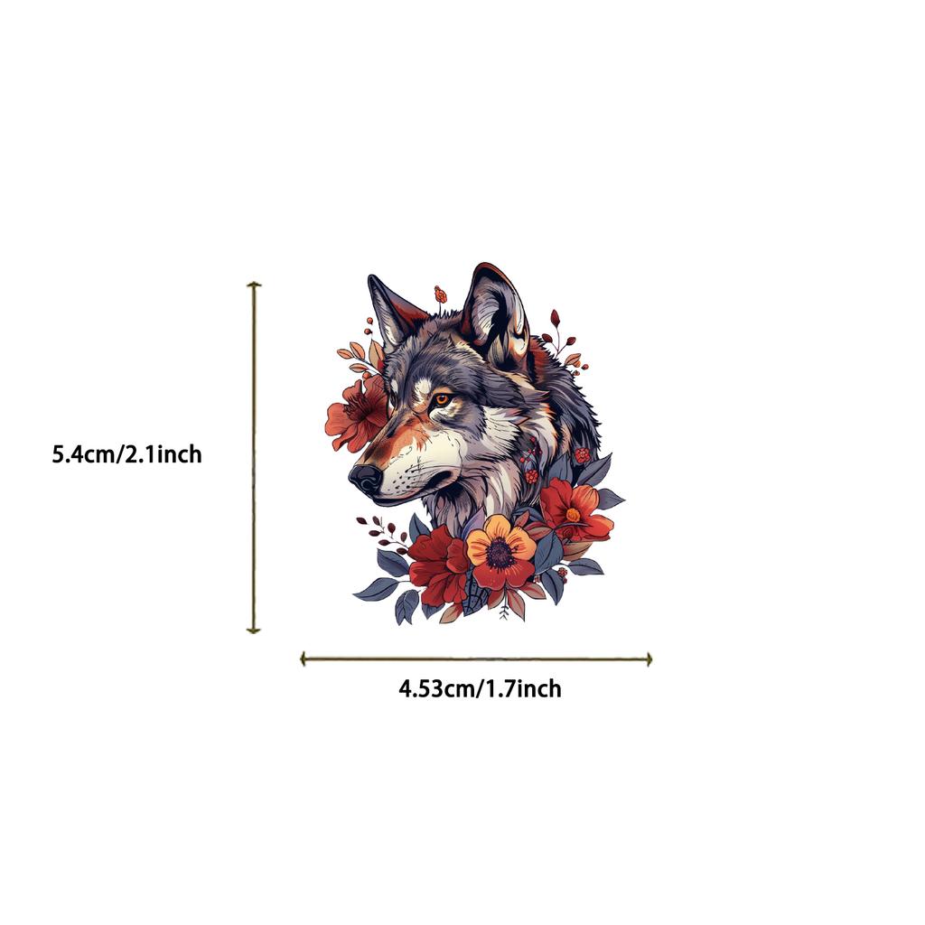 50PCS New Trendy Cartoon Wolf Graffiti Sticker Helmet Cup Car DIY Waterproof PVC  Reward Sticker Cartoon DIY Decal