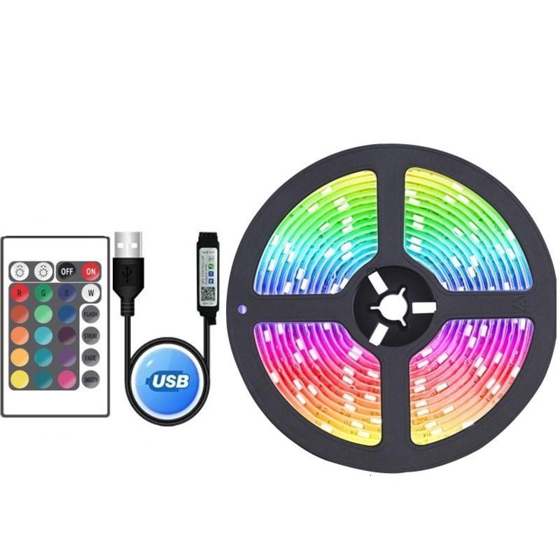 

1-30 м 5050 умная светодиодная лента Usb 15 20 метров Wi-Fi Alexa Rgb светодиодная лента для льда 5 В светодиодная вилка для стены комнаты светодиодная лента лампа цепь 1m No Waterproof