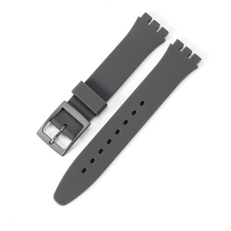 Silicone Sport Unisex Strap Classic Watch Band For Swatch Jelly Skin 19mm 17mm