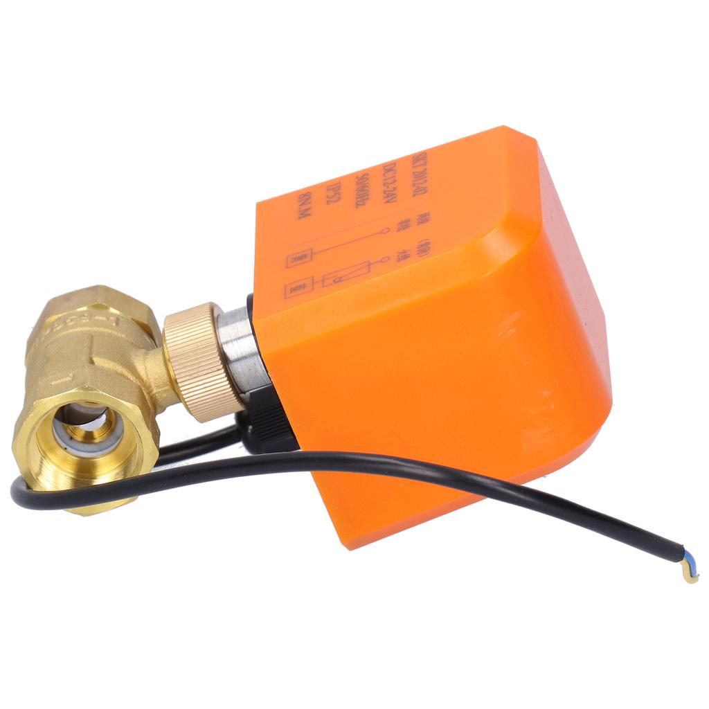DN20 Professional 2 Way Electric Ball Valve DC12 24V 2‑Wire Brass Ball Valve Accessory