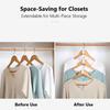 10Pcs Hanger Connector Hooks, Hanger Link Clips, Stackable Closet Organizer Hooks for Space-Saving Multi-Piece Clothing Storage