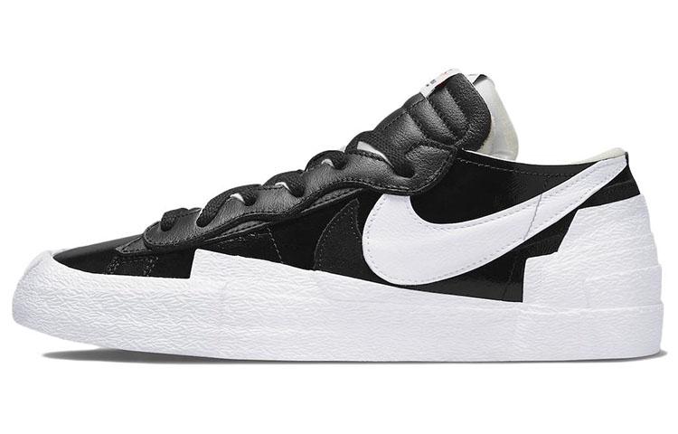 Nike X Sacai Blazer Low  Black Patent  DM6443-001 36.5