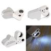 Jewellery Magnifying Glass  30 x 60 Illuminated Loupe with LED Light Jeweller's Magnifier for Diamonds Stamps